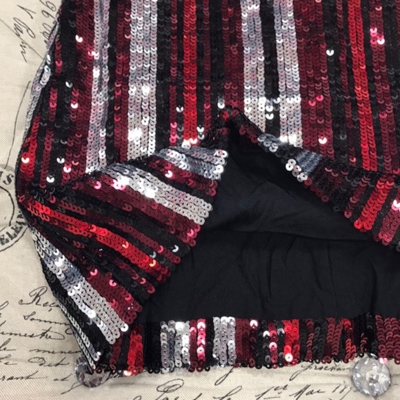 Bar III Sequin Striped Dress - Picture 6 of 9